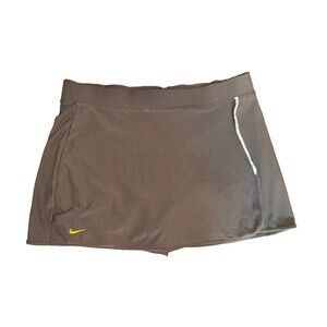 Nike Fit Dry Golf Skort Medium Womens Gray Reflective Elastic Waist Y2K Vintage